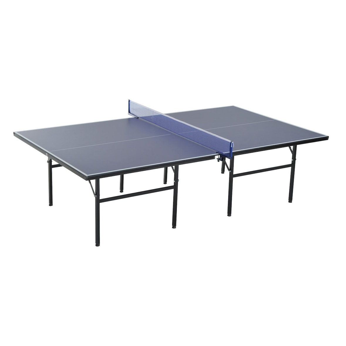 Mesa de Ping Pong Plegable con Red 152,5x274x76cm Acero y MDF Azul Tenis de Mesa
