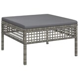 thumbnail of vidaXL 6-tlg. Garten-Lounge-Set mit Kissen Grau Poly Rattan