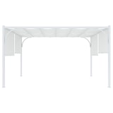 thumbnail of Gazebo Pergola 3x4 M Pergolato Tetto Scorrevole Telo Bianco Impermeabile Retrattile Richiudibile Struttura Bianca Acciaio Giardino Terrazzo Piscina