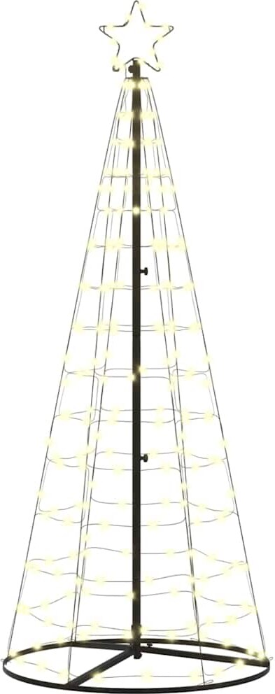 vidaXL LED-Weihnachtsbaum mit 390 LEDs Warmes Weiß 250 cm Eisen
