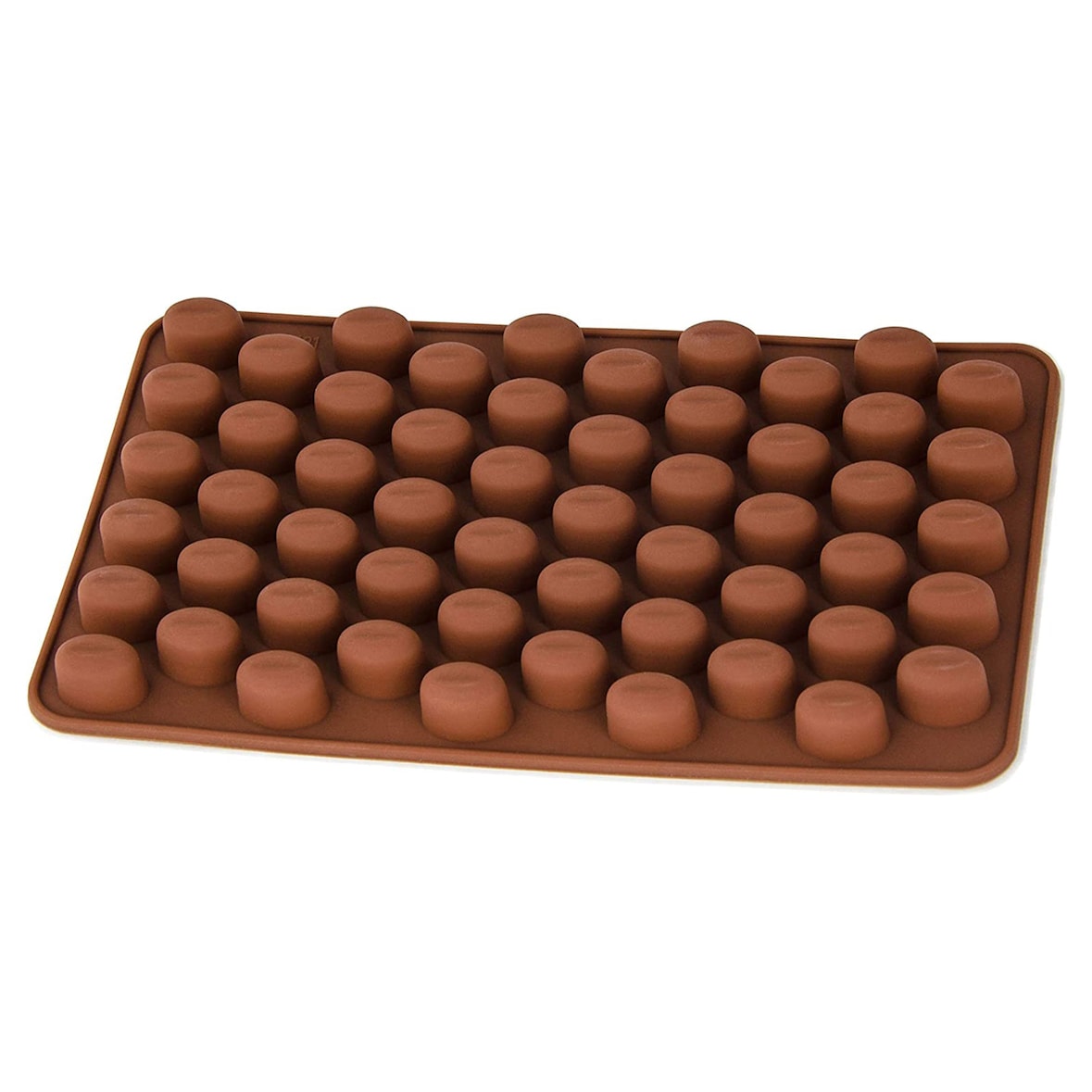 Silikonform Kaffeebohne - braun 18x11x1cm - Silikon Form Backen, Seife & mehr - Backform