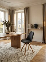 thumbnail of 2er Set Esszimmerstühle `Lund`: Skandinavisches Design, Komfortables Sitzen. Anthrazit, Material: Stoff, 49x52x87 cm | Kadima Design