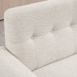 thumbnail of Sofá de 2 plazas tapizado en terciopelo sofá de salón moderno con reposabrazos y patas de madera carga 240 kg para dormitorio 114x71x82 cm beige