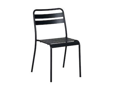 METRO PROFESSIONAL Cadeira empilhável para restauração, aço, cinzento escuro