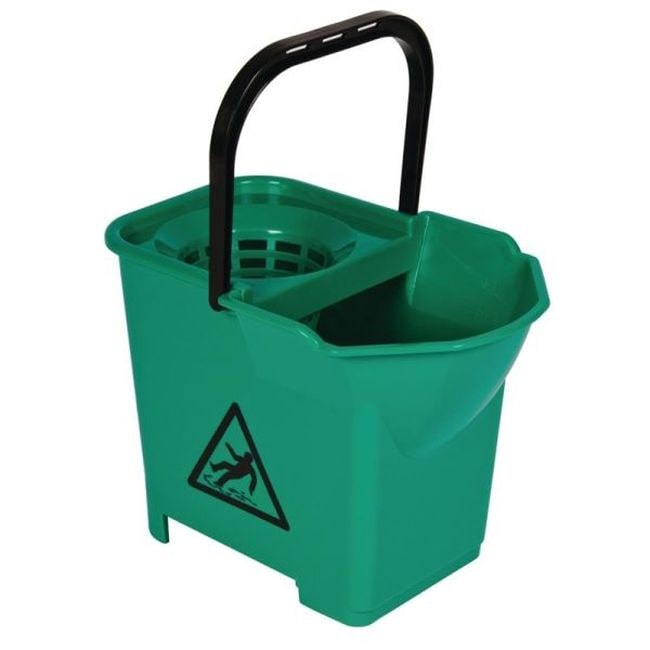 Cubo para fregona Jantex verde 14L