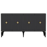 thumbnail of Aparador Midas Antracita Oro 150x40x79 cm