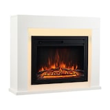 thumbnail of KAMINIO Elektrokamin Matti - Elektrischer Standkamin mit Heizung, 3D-Flammeneffekt, LED-Ambientelicht, Fernbedienung - Weiß