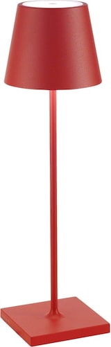 thumbnail of Zafferano Poldina Pro Kabellose wiederaufladbare LED-Tischlampe, Touch-Dimmer, 2700 K - 3000 K, IP65, für den Innen- und Außenbereich, H. 38 cm, Rot