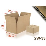 thumbnail of Lot de 100 Cartons double cannelure 2W-33 format 200 x 200 x 200 mm