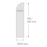 thumbnail of PROREGAL Wand-Schrammschutz aus hochwertigem Polyethylen | Zum Aufdübeln mit 6mm Senkkopfschrauben | HxBxT 20x206x1cm | Weiß