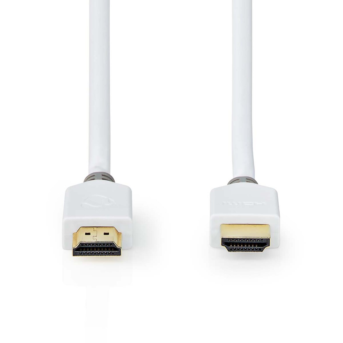 Nedis High Speed ​​HDMI  Kabel mit Ethernet - HDMI Stecker - HDMI Stecker - 4K@60Hz - ARC - 18 Gbps - 1.50 m - Rund - PVC - Weiss - Box