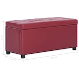 thumbnail of Helloshop26 - Panca/sgabello/contenitore ottomano 87 cm materiale sintetico rosso bordeaux 3002087