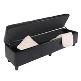 thumbnail of BERLINLODGE Bank Sitzbank mit Aufbewahrung Lars XXL HxBxT 45x180x45cm Creme Kunstleder