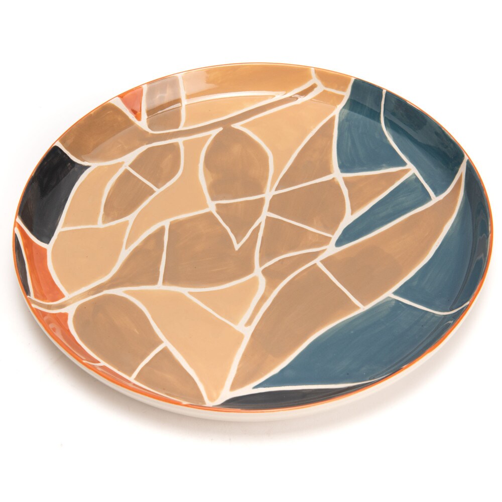 Assiette de présentation Serena 32 cm -  Crème / Ivoire Rond Grès Amadeus 32.00x32.00 cm