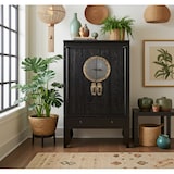 thumbnail of OPIUM OUTLET Muebles Cómoda Armario Aparador Armario de Boda A502/NEGRO negro vintage asiático chino oriental Madera