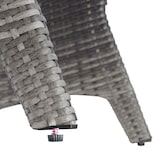 thumbnail of tectake Conjunto de ratán Catania  gris - 404250