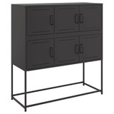 thumbnail of vidaXL Sideboard Schwarz 100,5x39x107 cm Stahl