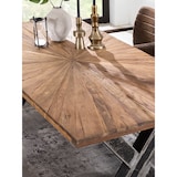 thumbnail of SIT Möbel Esstisch 160 cm | Teak-Holz Tischplatte 50 mm natur | X-Gestell Metall used look | B 160 x T 90 x H 76 cm | 15230-41 | Serie TABLES & CO