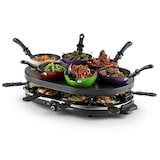 thumbnail of Woklette Tischgrill Raclette Wokset 1200 W 8 Personen Antihaft Schwarz