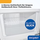 thumbnail of Exquisit Kühl-Gefrierkombination, Kühlschrank mit Gefrierfach, 4-Sterne-Gefrieren, 206 Liter, KGC5270-45-040E inoxlook