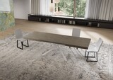 thumbnail of Niket taubengrauer ausziehbarer Tisch 160/264x90 cm mit weißen Beinen