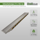 thumbnail of TRUTZHOLM 1 x Profi Schwerlastrampe 212cm Traglast 1900 kg Alu grau Auffahrrampe Verladerampen