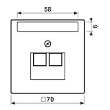 thumbnail of Jung Abdeckung für IAE/UAE LC 969-2 NAUA 221 LC969-2NAUA221