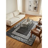 thumbnail of Teppich Waschbar Klassisch Modern Strapazierfähig Esszimmer Flur Grau 160x230 cm OEKO-TEX Fußbodenheizung geeignet – ASPEN von Kadima Design