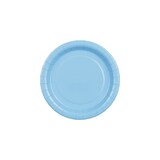 thumbnail of 6 Pappteller 18cm Partyteller Einwegteller plastikfrei Partygeschirr Geburtstag Kindergeburtstag Partydeko Tischdeko Hellblau