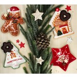 thumbnail of 4tlg Keksteller Set Patisserie Weihnachten Tanne Stern Lebkuchenmann Haus Snack