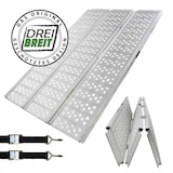 thumbnail of DREIBREIT by TRUTZHOLM Alu Auffahrrampe 215 cm 2-fach klappbar 1020 kg gelocht Verladerampe Rampe