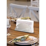 thumbnail of aro Serviettenhalter, Edelstahl, 15 x 2.5 x 7 cm, halbrund, 2 Stück