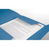 thumbnail of Falken 80001316 Einschlagmappe für DIN A4, 320g/m2 Manila-RC-Karton, mit 3 Klappen - Blau