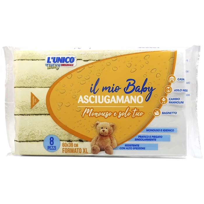 Sunnybaby 10501 - Asciugamano In Molton Bianco 80x80 Cm: Resistente Al Caldo E Morbido - 2