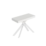 thumbnail of Consolle allungabile 90x40/196 cm Saki Small bianco frassino gambe bianche
