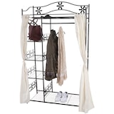 thumbnail of Bengaleiro de metal Genebra, bengaleiro armário prateleira de metal 172x100x43cm ~ com cortina