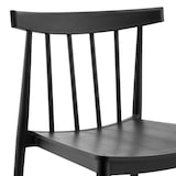 thumbnail of Set van 4 zwarte kunststof terrasstoelen