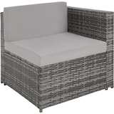 thumbnail of tectake Wicker Loungeset Verona - UV-bestendig Materiaal - Moderne Hoekbank - Comfortabele Zitkussens - Grijs voor Buiten
