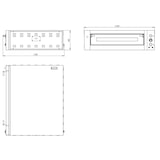 thumbnail of Horno de pizza electrico para 6 pizzas 34 cm Ø, 1 cámara 70 x 105 x 14 cm, rango temp.: 50-450°C, 8,8 kW, 400 V, 11451 Vaiotec