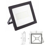 thumbnail of 100w LED Fluter Strahler Für den Außenbereich in schwarz Eckig|Neutralweiß