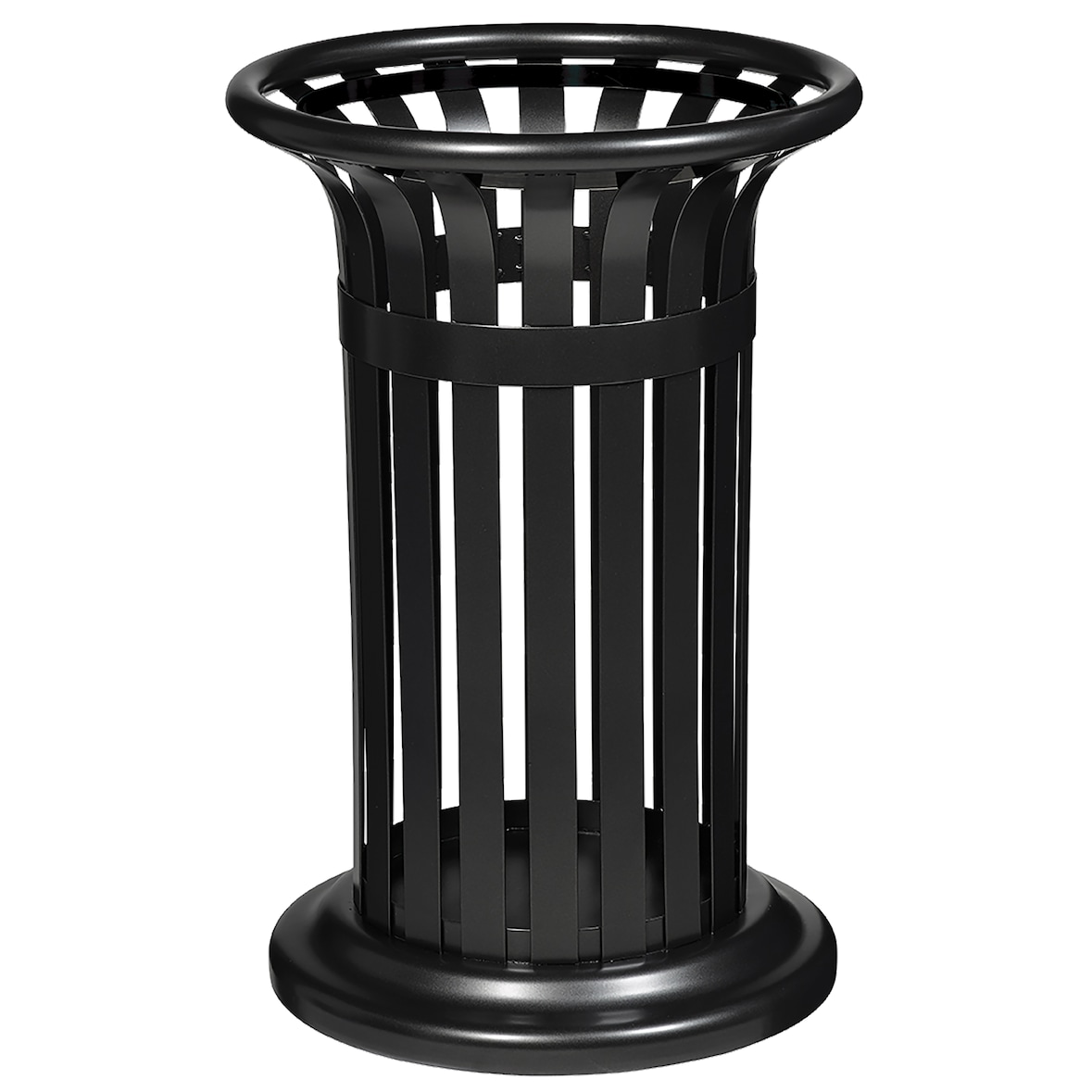 Rossignol - Corbeille extérieure à poser ou à fixer 60L TULIPE - gris manganèse