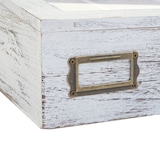 thumbnail of Cubertero HWC-C25, Caja de madera con tapa Cubertero, Paulownia 17x37x33cm ~ blanco, shabby