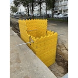 thumbnail of Blindage de fouille léger modulable "légo" - kit 4 (2x1x0.65m) - plast'up rotomoulage - JAUNE