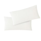 thumbnail of Kissenbezug Hülle Doppelpack mit Reißverschluss 40 x 60 cm Jersey Weiss