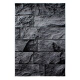 thumbnail of Carpetsale24 Teppich Wohnzimmer Moderne Steindesign Schwarz - Grau 120 x 170 cm - Kurzflor, Schlafzimmer, Esszimmer, Küche