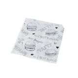 thumbnail of 1 lots de 1000 Sachets pour hamburger 13 cm x 13 cm blanc