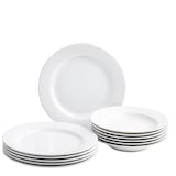 thumbnail of KAHLA 170620A90017C Rossella Tafelservice 12tlg. weiß | weißes Tellerset für 6 Personen aus Porzellan