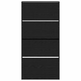 thumbnail of vidaXL Schuhschrank mit Regal Schwarz Eichen-Optik 80 x 21 x 163,5 cm