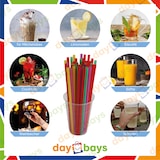 thumbnail of Daybays 120000 Stk. Mehrweg Strohhalme Ø8 mm 240 mm Bunt (Straight) aus PP