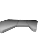 thumbnail of Jersey Spannbettlaken für Wohnmobile Heckbett 3-teilig 2 Längsbetten + 1 Mittelteil Grau